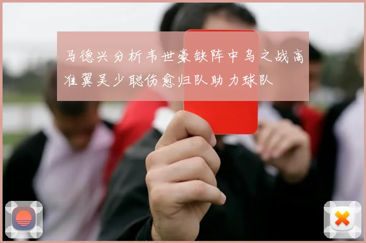 马德兴分析韦世豪缺阵中乌之战高准翼吴少聪伤愈归队助力球队
